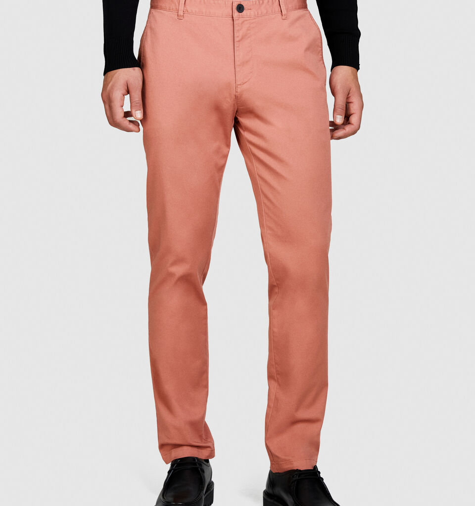 Slim fit chinos - men's chino trousers - Nude | Sisley image number 4